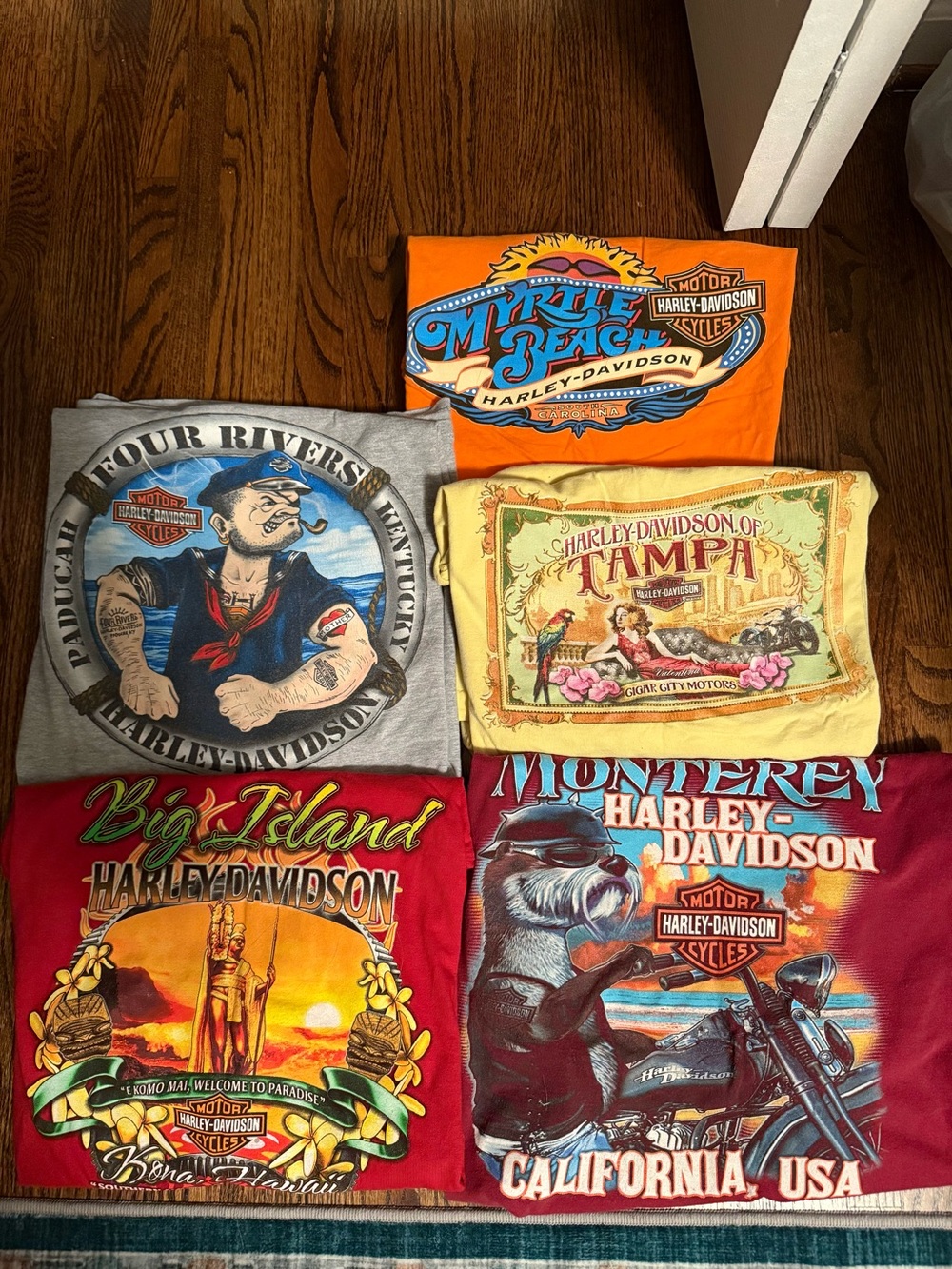 Bundle of men’s Vintage Harley Davidson Tees early 2000s